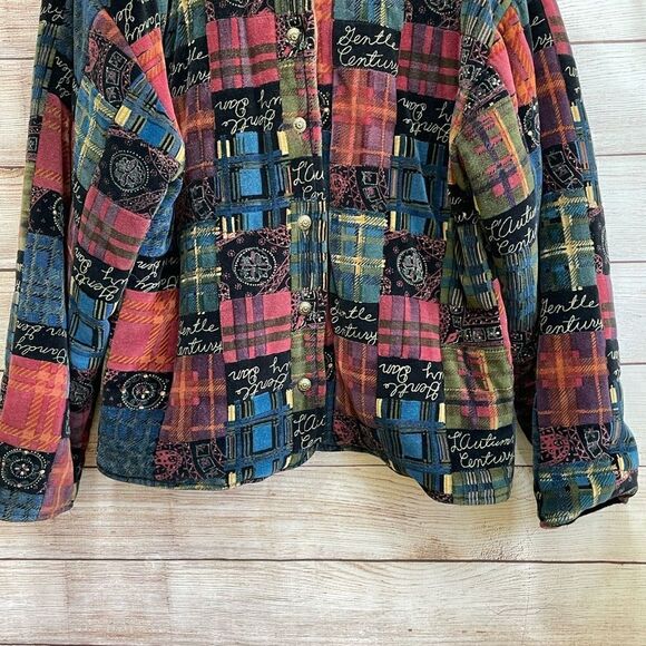 VINTAGE KAR-A-VAN BOHO PATCHWORK VELVETEEN JACKET‎ - Picture 3 of 6